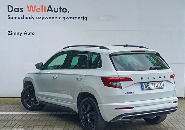 Skoda Karoq cena 114900 przebieg: 106355, rok produkcji 2019 z Pasłęk małe 529